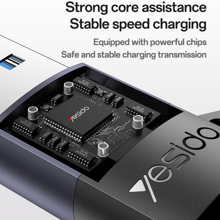 Yesido GS34 Type-C Female to USB 2.0 Male 480Mbps Charging Adapter - Black
