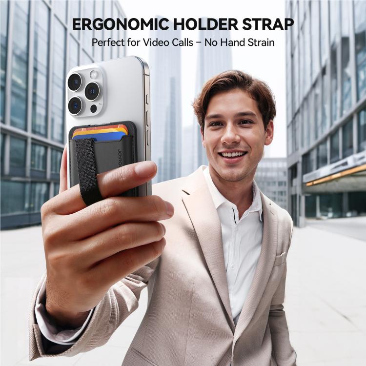 JOYROOM JR-ZS432 MagSafe Wallet Phone Holder - Black