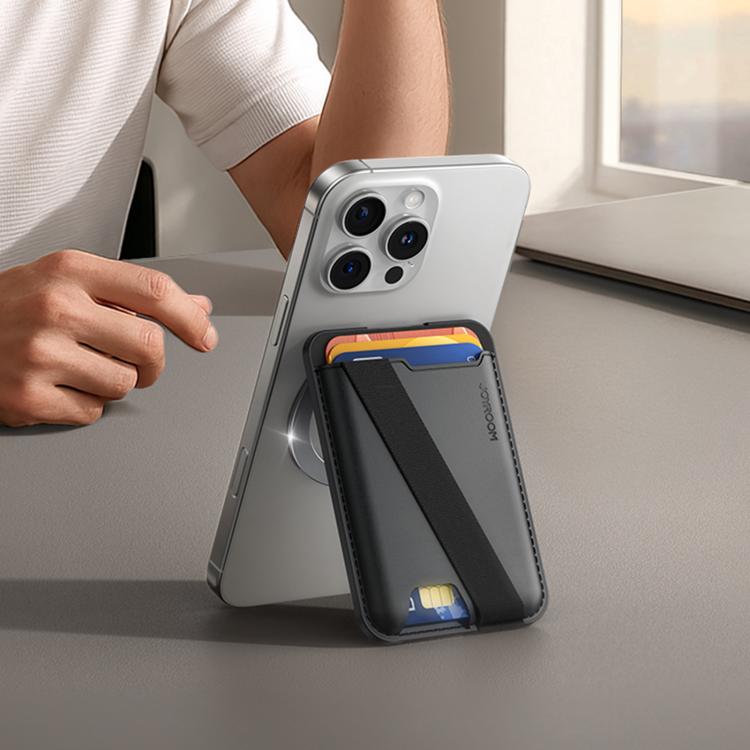 JOYROOM JR-ZS432 MagSafe Wallet Phone Holder - Black