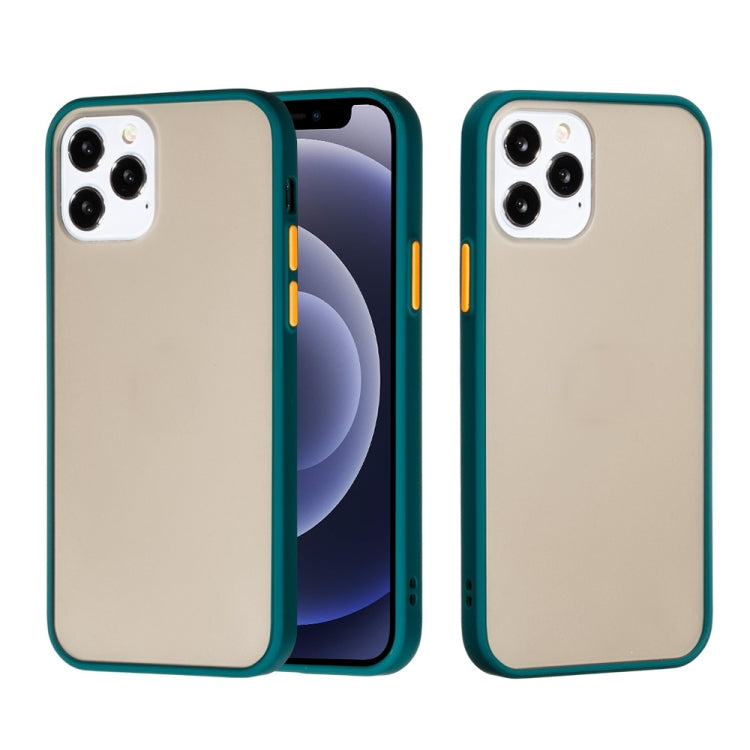 For iPhone 12 mini Skin Hand Feeling Series Shockproof Frosted PC+ TPU Protective Case