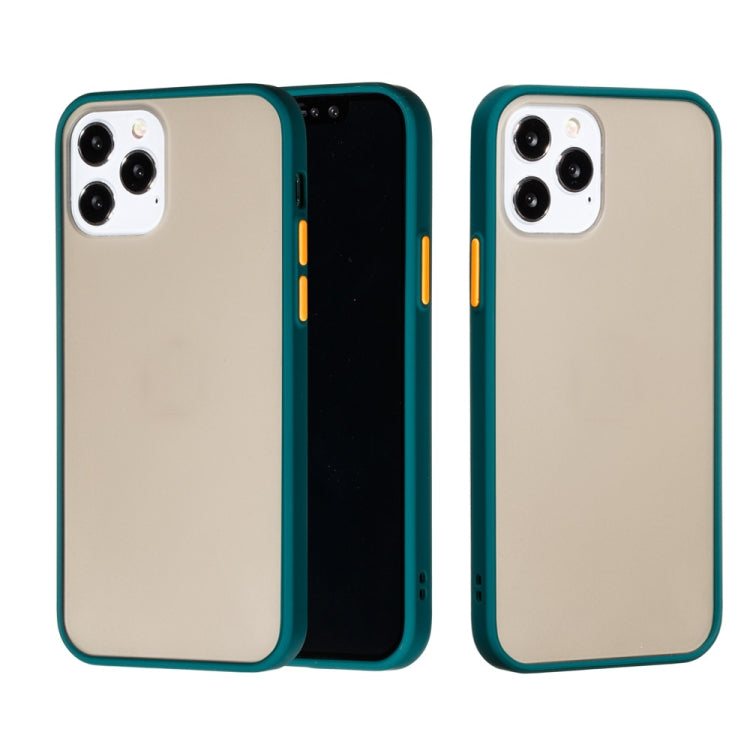 For iPhone 12 / 12 Pro Skin Hand Feeling Series Shockproof Frosted PC+ TPU Protective Case