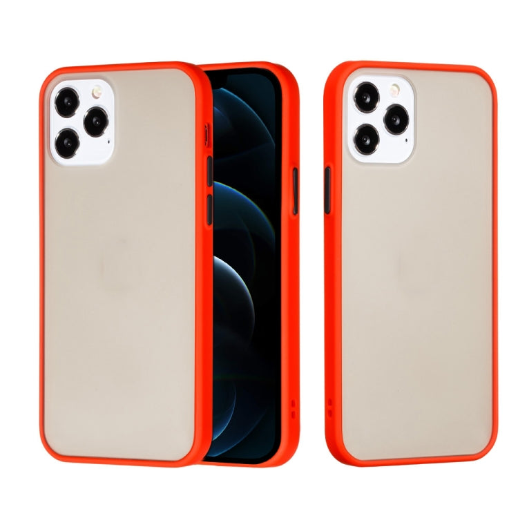 For iPhone 12 Pro Max Skin Hand Feeling Series Shockproof Frosted PC+ TPU Protective Case