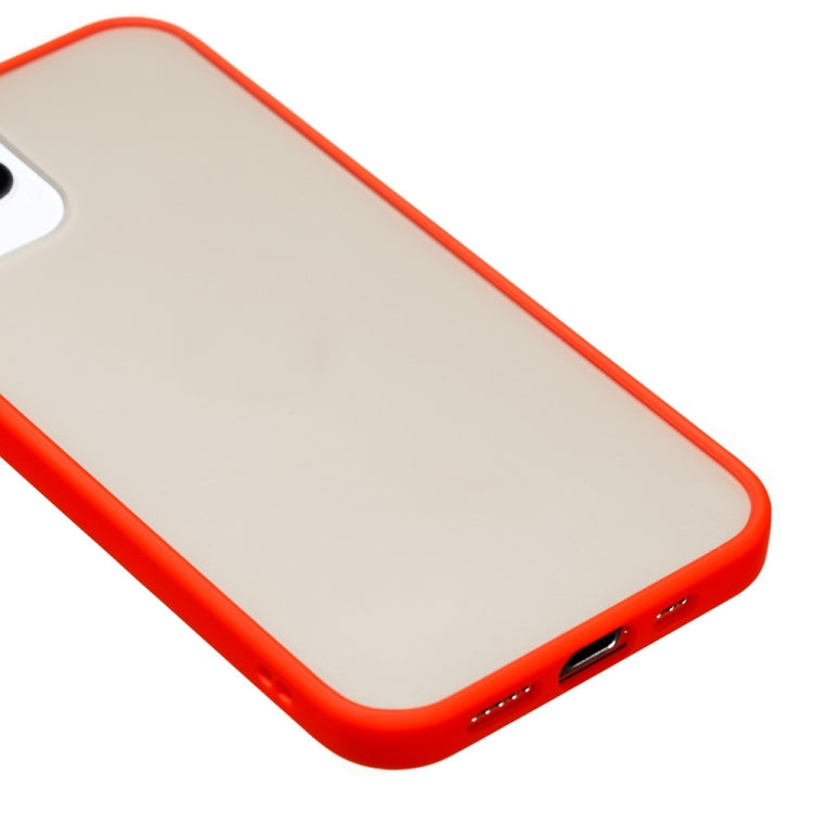 For iPhone 12 Pro Max Skin Hand Feeling Series Shockproof Frosted PC+ TPU Protective Case