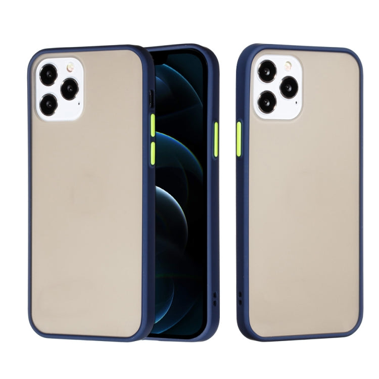 For iPhone 12 Pro Max Skin Hand Feeling Series Shockproof Frosted PC+ TPU Protective Case