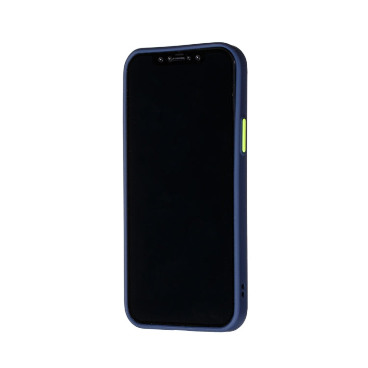 For iPhone 12 Pro Max Skin Hand Feeling Series Shockproof Frosted PC+ TPU Protective Case