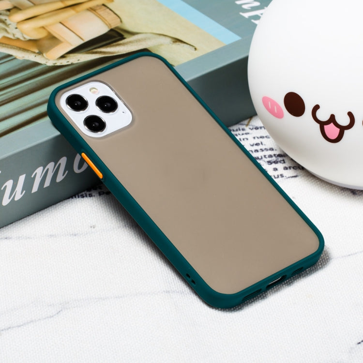 For iPhone 12 Pro Max Skin Hand Feeling Series Shockproof Frosted PC+ TPU Protective Case