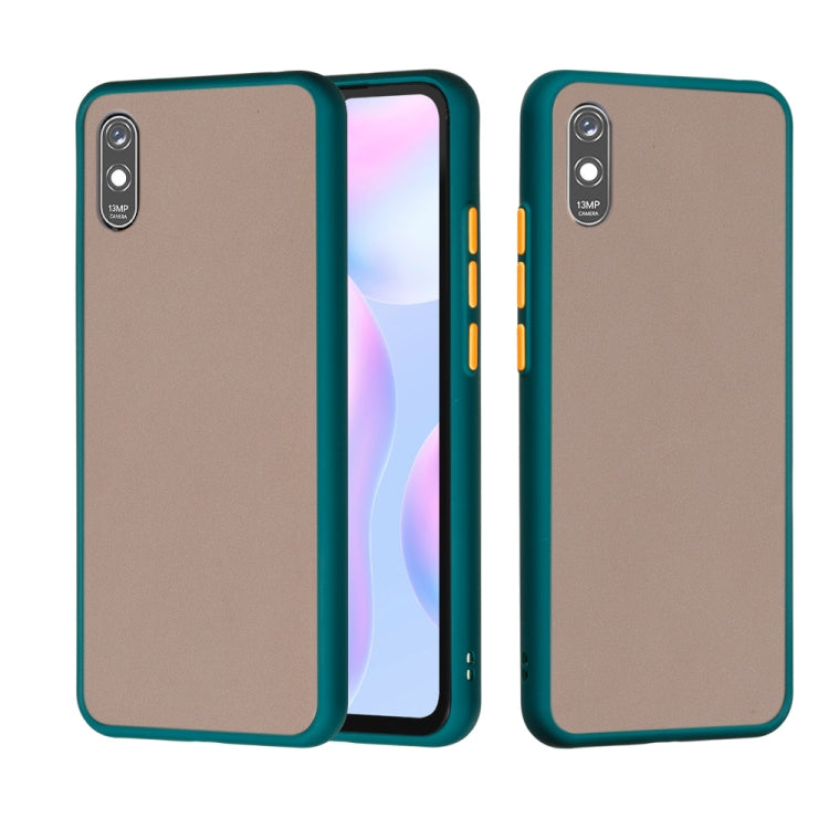 For Xiaomi Redmi 9A Skin Hand Feeling Series Shockproof Frosted PC+ TPU Protective Case