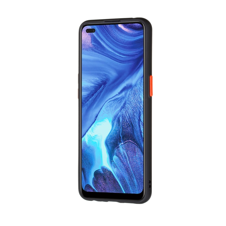 For OPPO Reno4 4G Skin Hand Feeling Series Shockproof Frosted PC+ TPU Protective Case