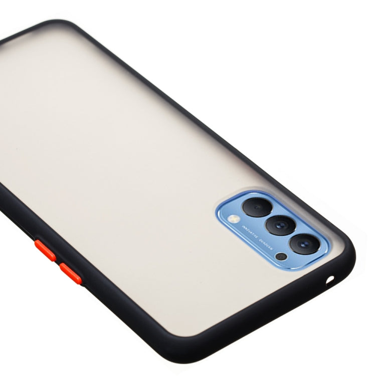 For OPPO Reno4 4G Skin Hand Feeling Series Shockproof Frosted PC+ TPU Protective Case