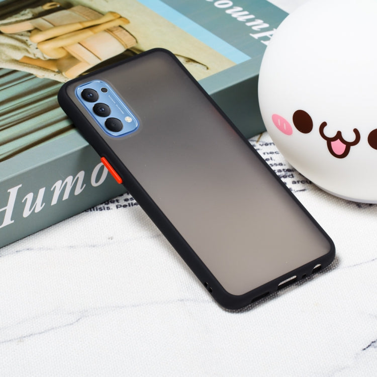 For OPPO Reno4 4G Skin Hand Feeling Series Shockproof Frosted PC+ TPU Protective Case