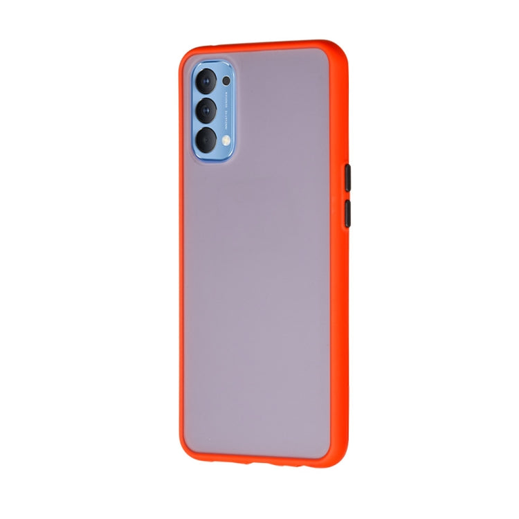For OPPO Reno4 4G Skin Hand Feeling Series Shockproof Frosted PC+ TPU Protective Case