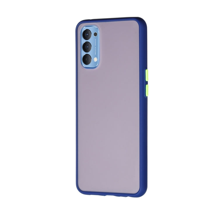 For OPPO Reno4 4G Skin Hand Feeling Series Shockproof Frosted PC+ TPU Protective Case