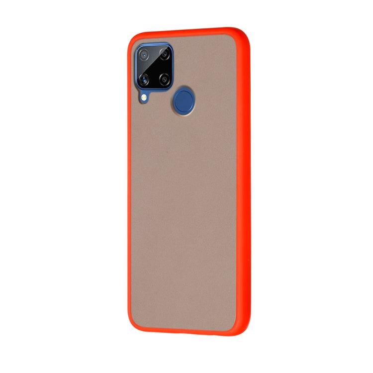 For OPPO Realme C15 Skin Hand Feeling Series Shockproof Frosted PC+ TPU Protective Case