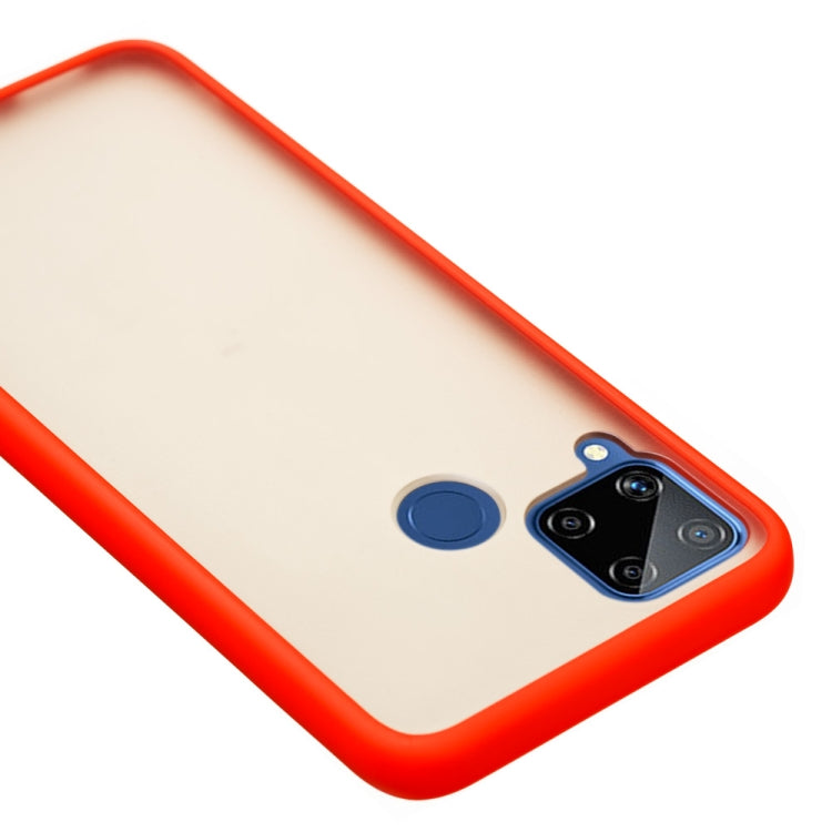 For OPPO Realme C15 Skin Hand Feeling Series Shockproof Frosted PC+ TPU Protective Case