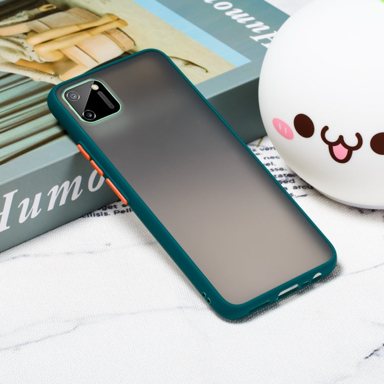 For OPPO Realme C11 Skin Hand Feeling Series Shockproof Frosted PC+ TPU Protective Case