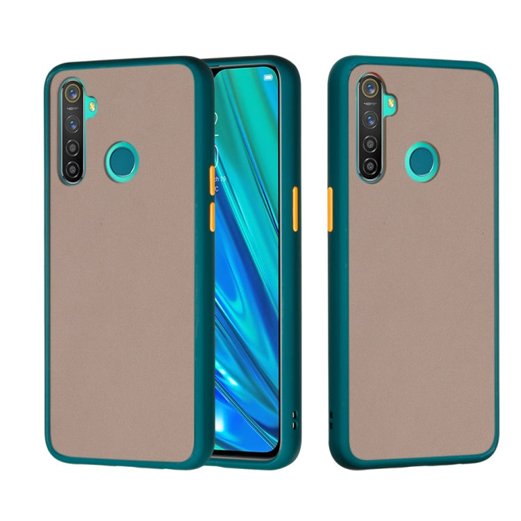 For OPPO Realme 5 Pro Skin Hand Feeling Series Shockproof Frosted PC+ TPU Protective Case