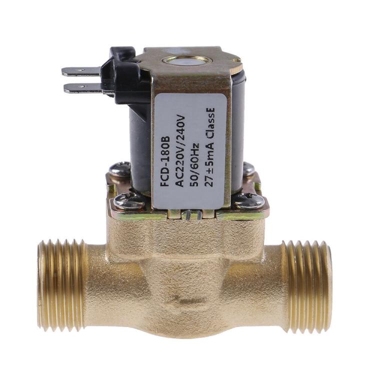 AC 220V Copper 1/2 inch Solenoid Valve, Pressurized Water Inlet Valve, Solar Water Heater Valve