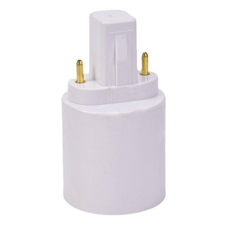 G23 to E27 E26 LED Halogen Light Bulb Lamp Base Socket Adapter Converter - White