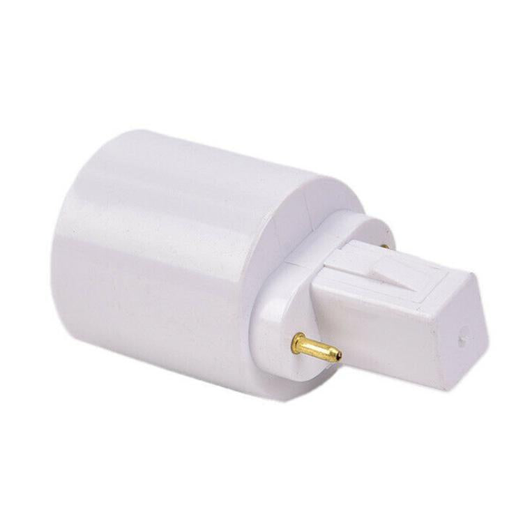 G23 to E27 E26 LED Halogen Light Bulb Lamp Base Socket Adapter Converter - White