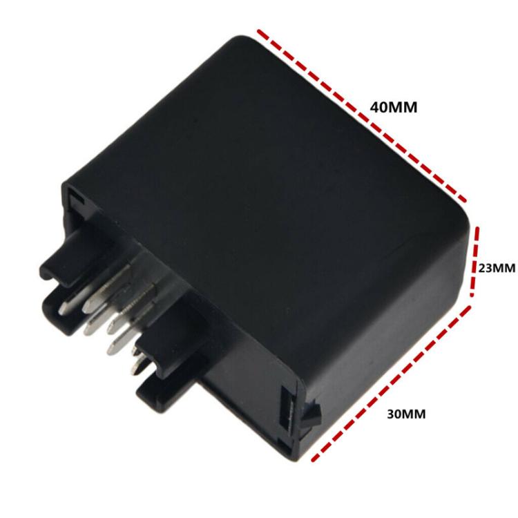 7 Pin Car LED Turn Signal Light Flasher Relay Controller for Suzuki GSXR600 - Black