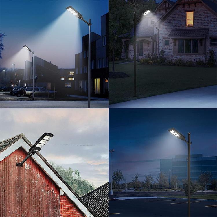 Solar Street Light Bracket Outdoor Light Metal Mounting Pole Extension Arm - Black