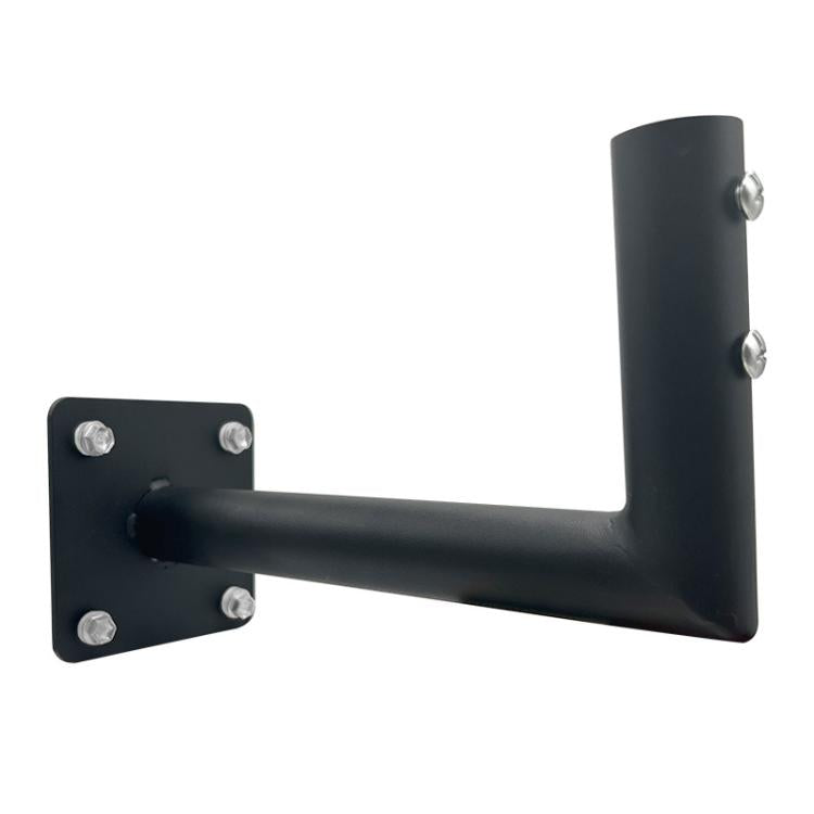 Eaves Weather Vane L-shaped Bracket Outdoor TV Antenna Mounting Stand - Black