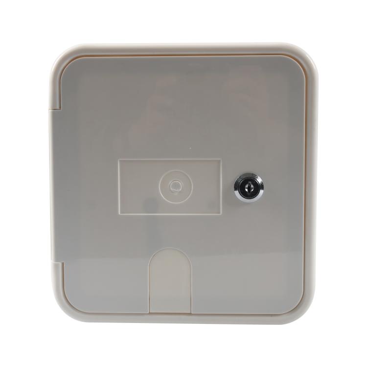 RV / Camper Power Cable Hatch with Screws and Key - White