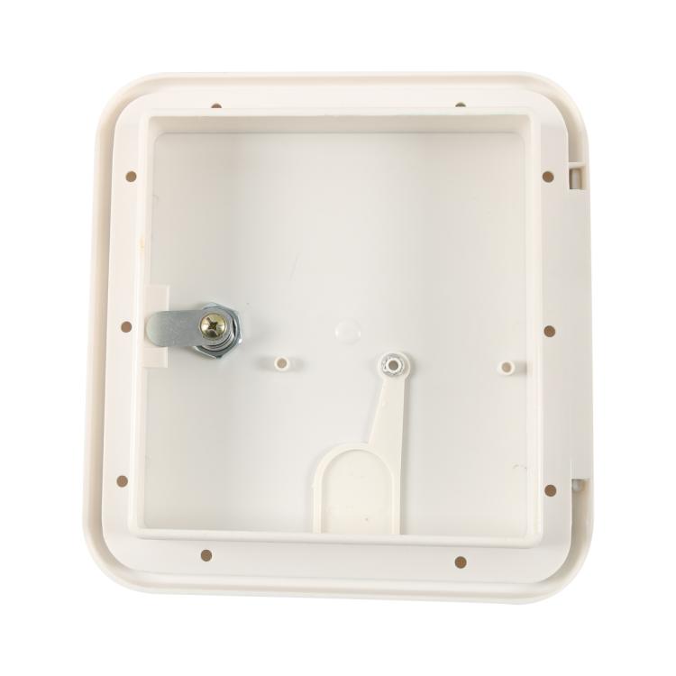 RV / Camper Power Cable Hatch with Screws and Key - White