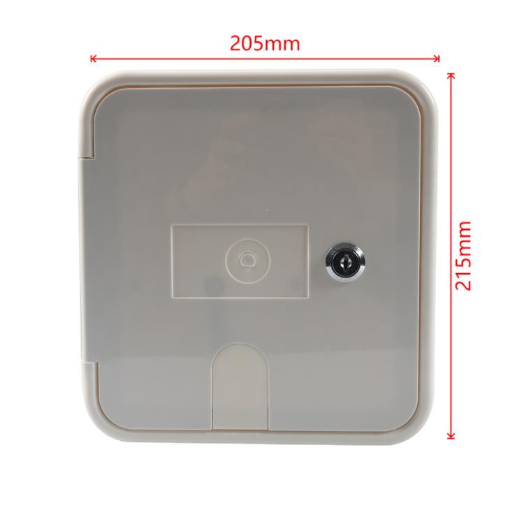 RV / Camper Power Cable Hatch with Screws and Key - White