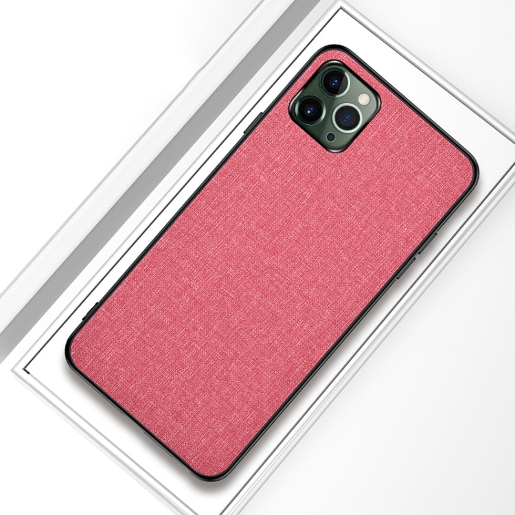 For iPhone 12 / 12 Pro Shockproof Cloth Texture PC+ TPU Protective Case