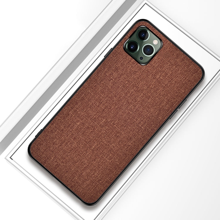 For iPhone 12 / 12 Pro Shockproof Cloth Texture PC+ TPU Protective Case