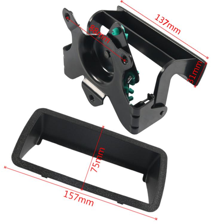Car Trunk Handle with Frame for Chevrolet S10 PICKUP 1994-2004 15007218, 15007219 - Black