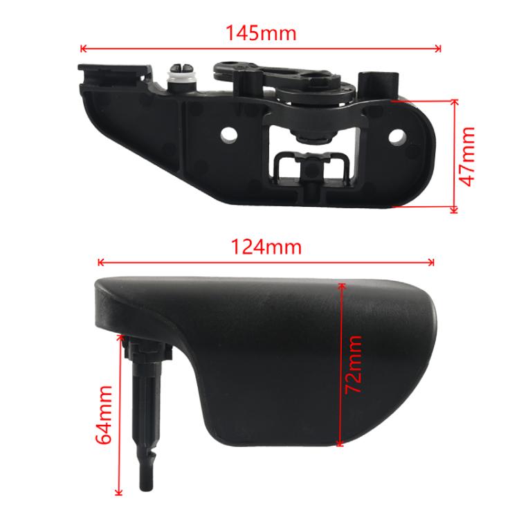 Car Lock Release Handle Kit for Audi TT 2007-2014 8J1823633C - Black