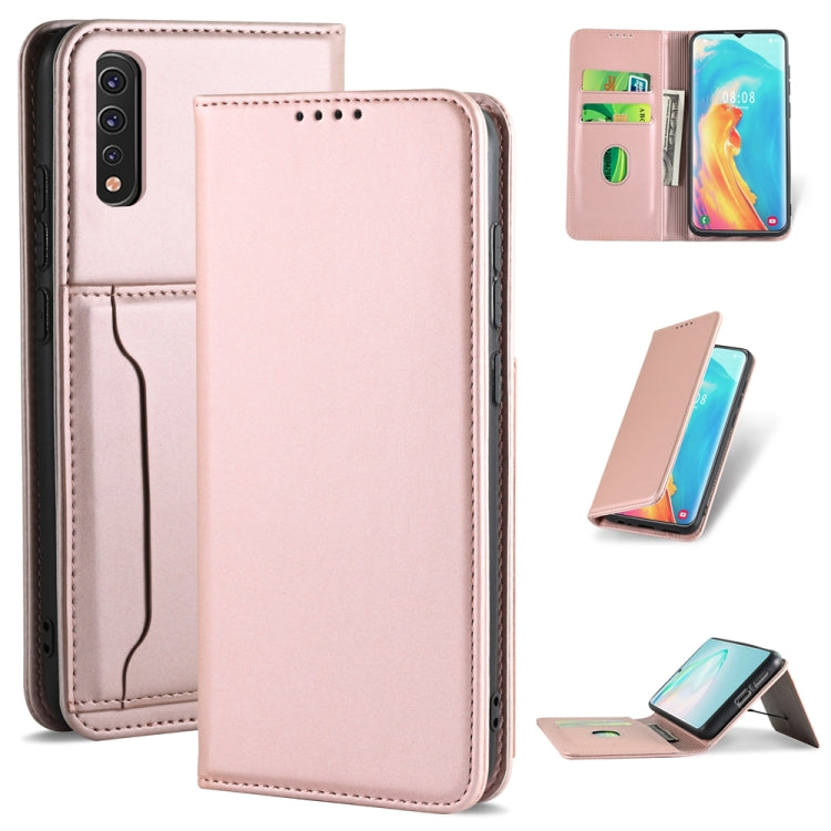 For Samsung Galaxy A81 Strong Magnetism Shockproof Horizontal Flip Liquid Feel Leather Case with Holder & Card Slots & Wallet