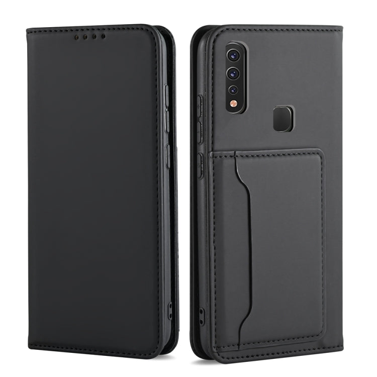 For Samsung Galaxy A81 Strong Magnetism Shockproof Horizontal Flip Liquid Feel Leather Case with Holder & Card Slots & Wallet