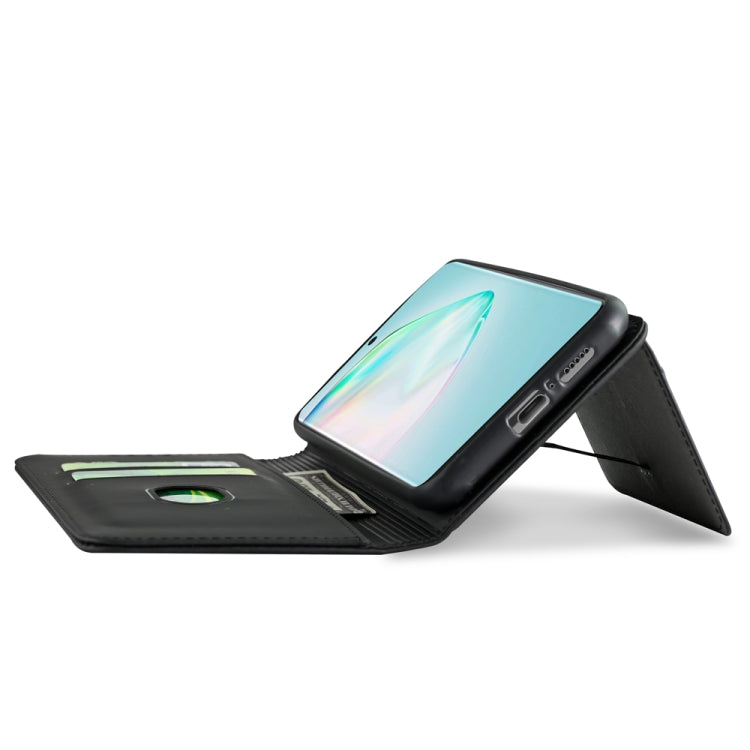 For Samsung Galaxy A81 Strong Magnetism Shockproof Horizontal Flip Liquid Feel Leather Case with Holder & Card Slots & Wallet