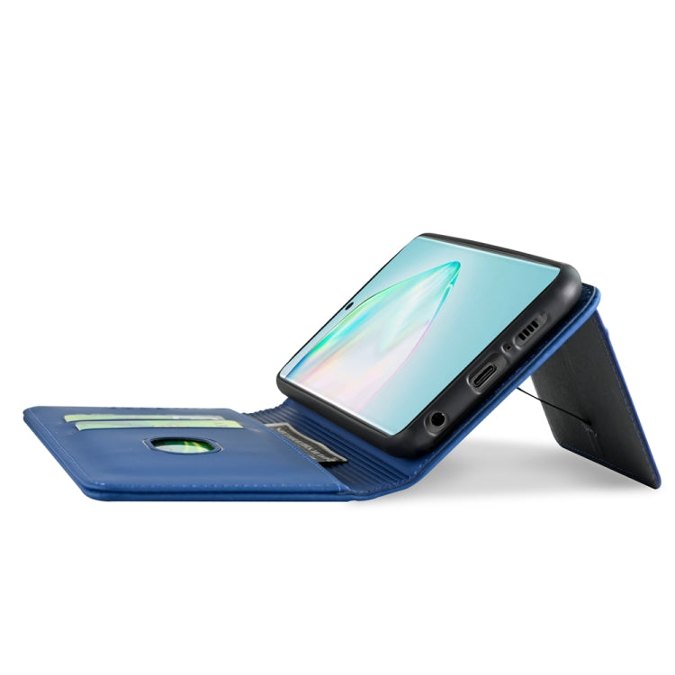 For Samsung Galaxy A91 Strong Magnetism Shockproof Horizontal Flip Liquid Feel Leather Case with Holder & Card Slots & Wallet
