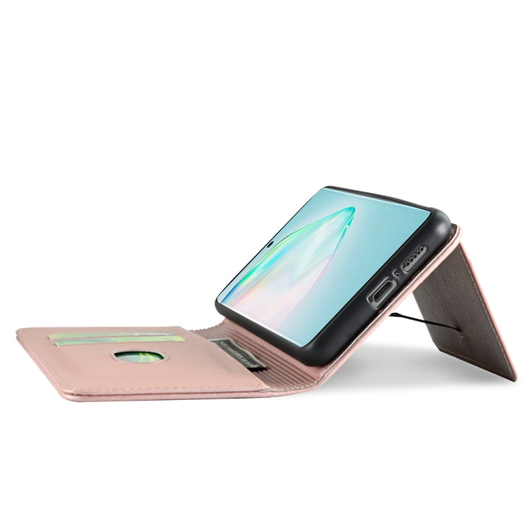 For Samsung Galaxy Note 10 Lite Strong Magnetism Shockproof Horizontal Flip Liquid Feel Leather Case with Holder & Card Slots & Wallet