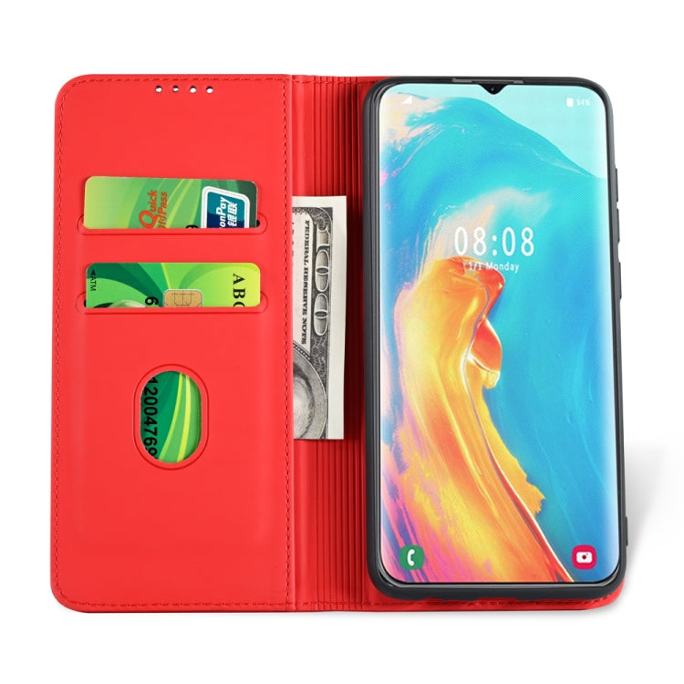 For Samsung Galaxy Note 10 Lite Strong Magnetism Shockproof Horizontal Flip Liquid Feel Leather Case with Holder & Card Slots & Wallet