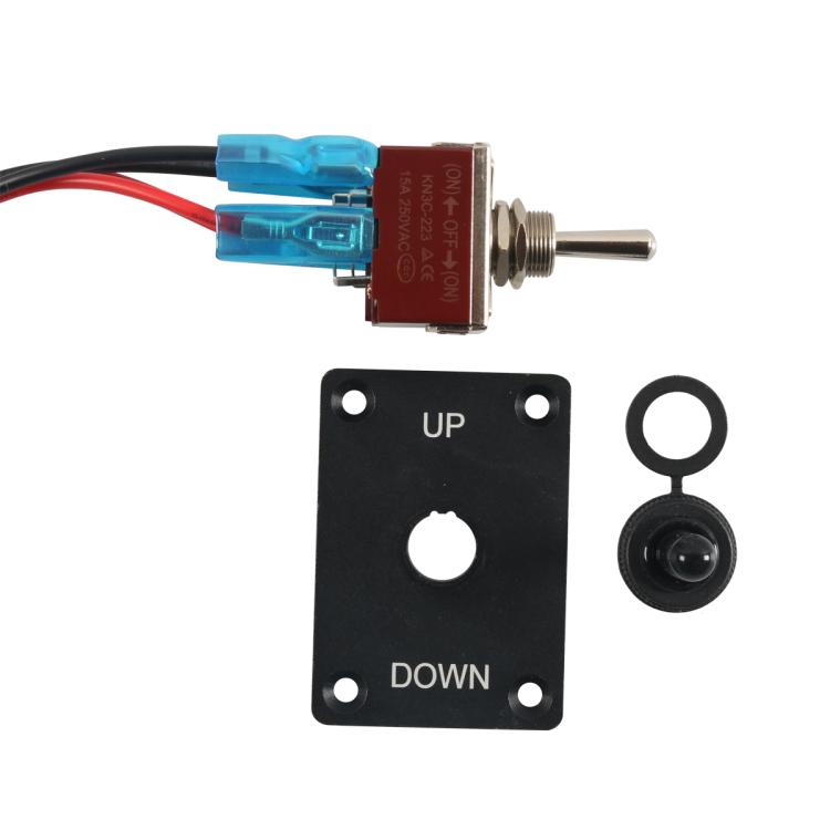 Marine / RV Modification 4-pin 2-speed Switch Controller Panel with Cable - Black