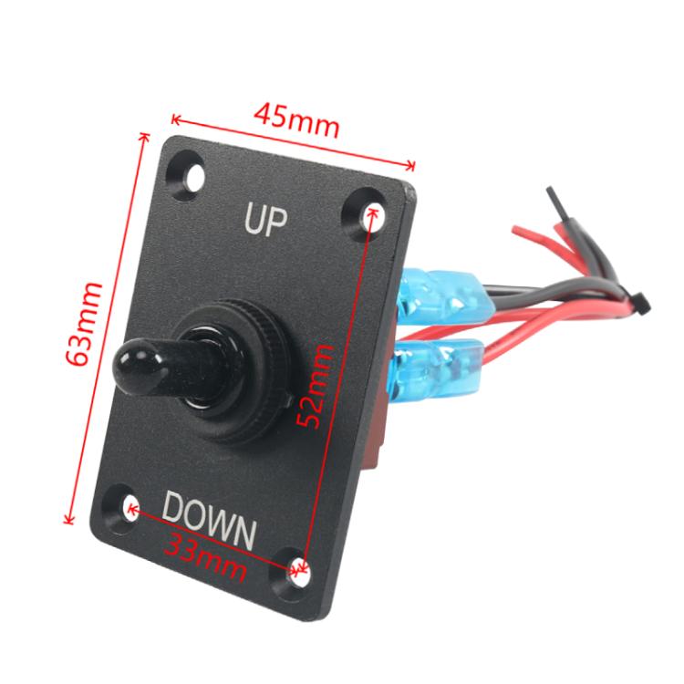 Marine / RV Modification 4-pin 2-speed Switch Controller Panel with Cable - Black