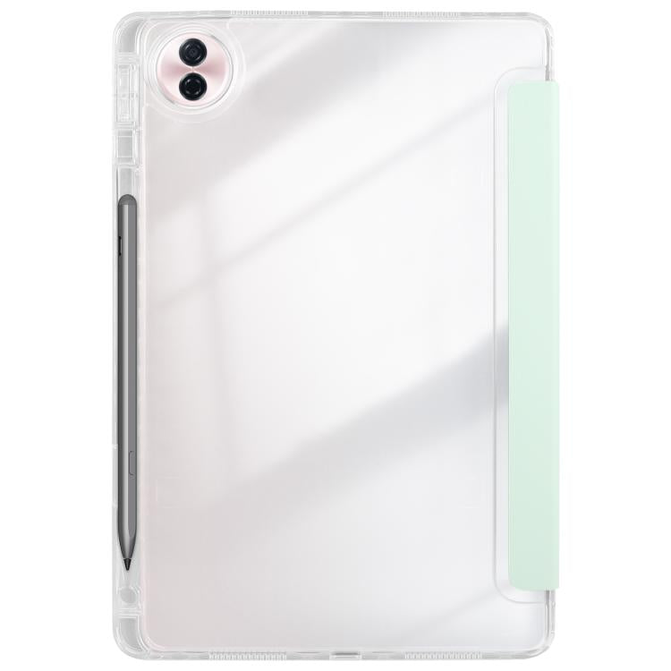 For Honor Pad 10 12.1 3-Fold Clear Acrylic Leather Tablet Case