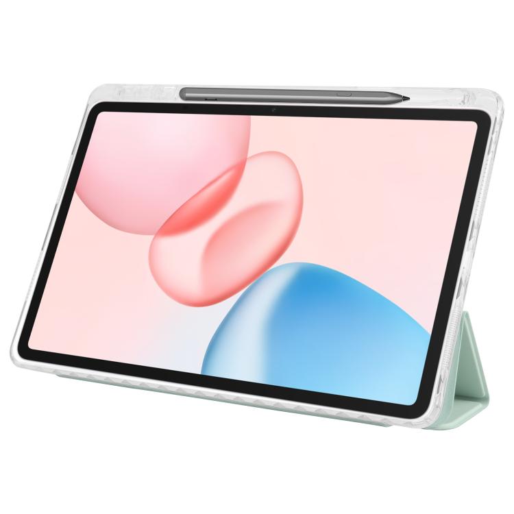 For Honor Pad 10 12.1 3-Fold Clear Acrylic Leather Tablet Case