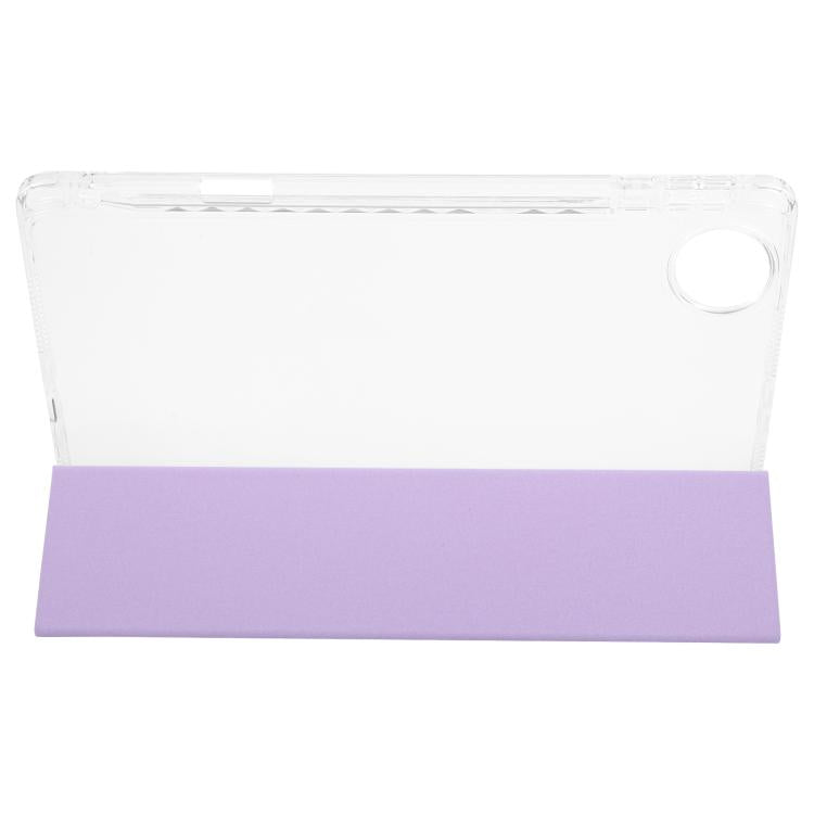 For Honor Pad 10 12.1 3-Fold Clear Acrylic Leather Tablet Case