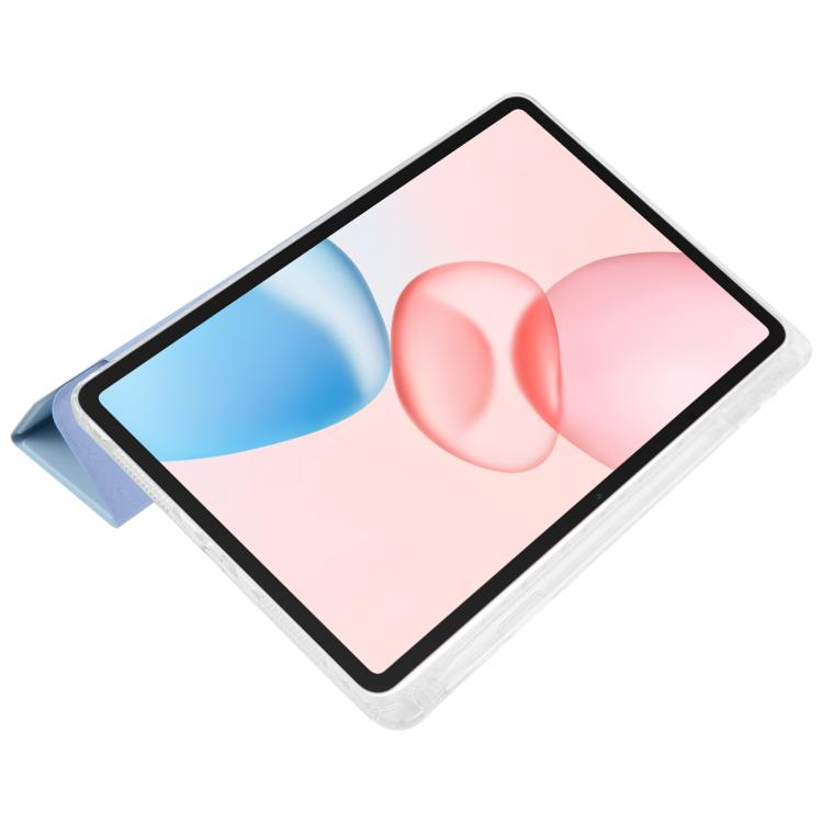 For Honor Pad 10 12.1 3-Fold Clear Acrylic Leather Tablet Case