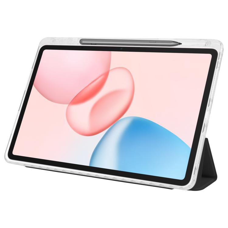 For Honor Pad 10 12.1 3-Fold Clear Acrylic Leather Tablet Case