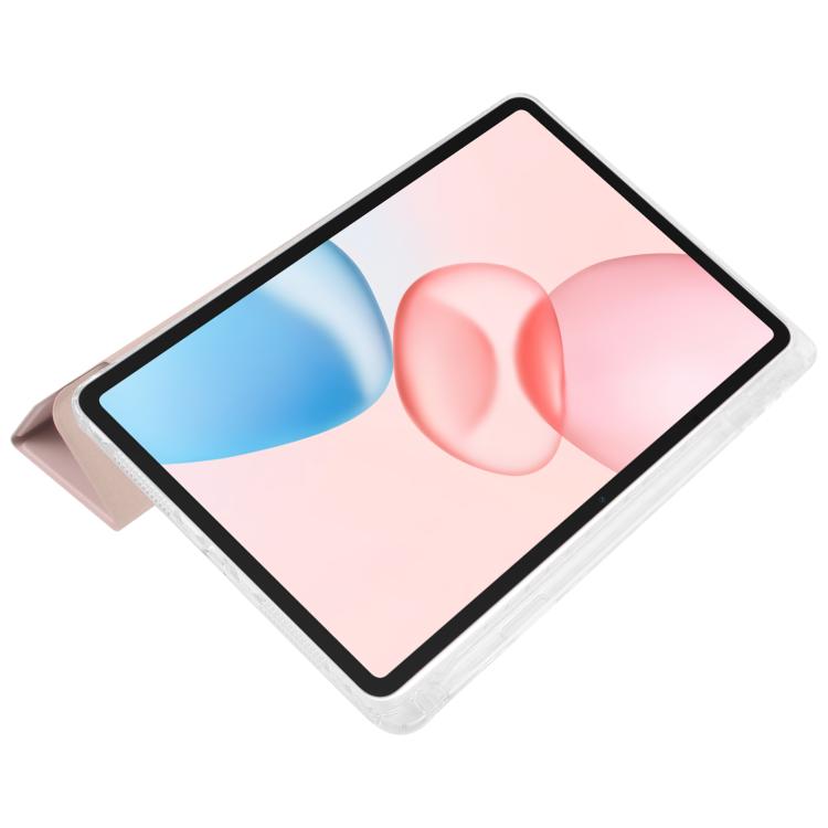 For Honor Pad 10 12.1 3-Fold Clear Acrylic Leather Tablet Case