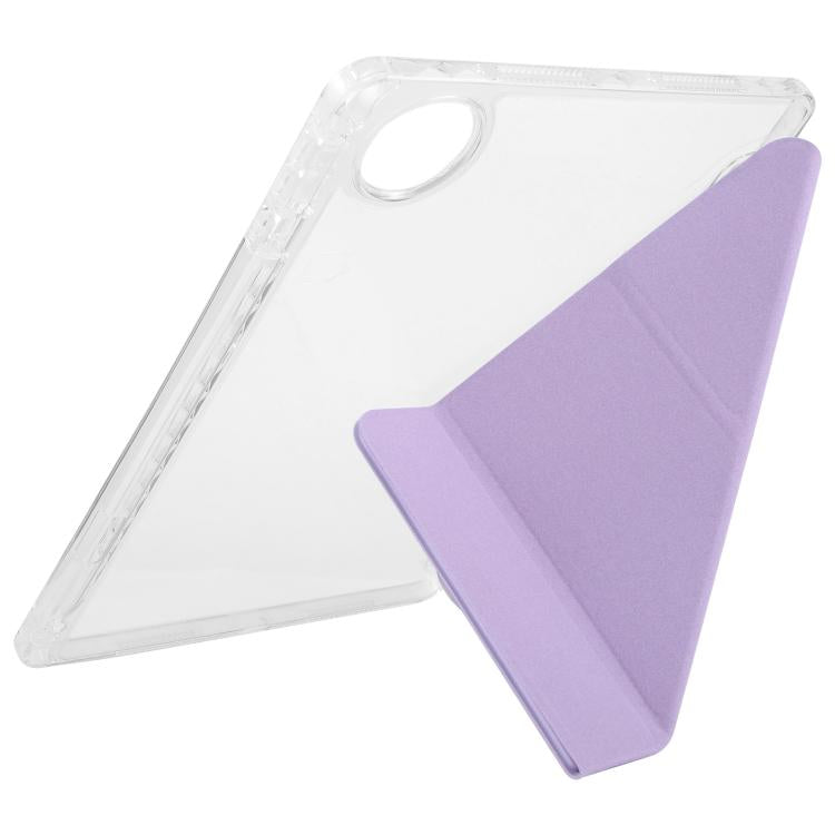 For Honor Pad 10 12.1 Clear Acrylic Deformation Leather Tablet Case