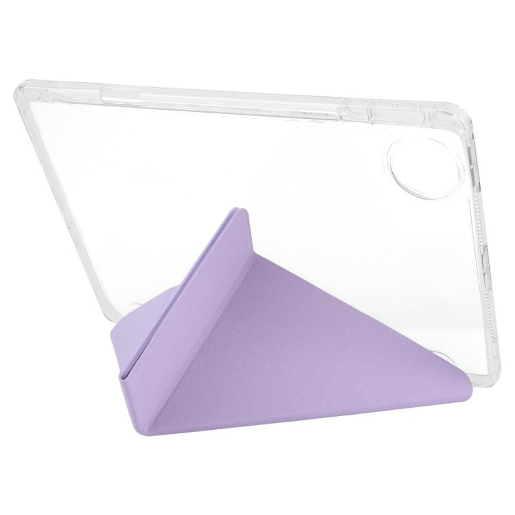 For Honor Pad 10 12.1 Clear Acrylic Deformation Leather Tablet Case
