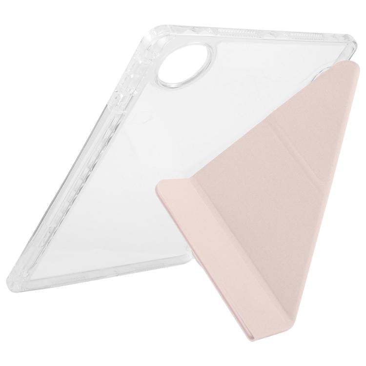 For Honor Pad 10 12.1 Clear Acrylic Deformation Leather Tablet Case